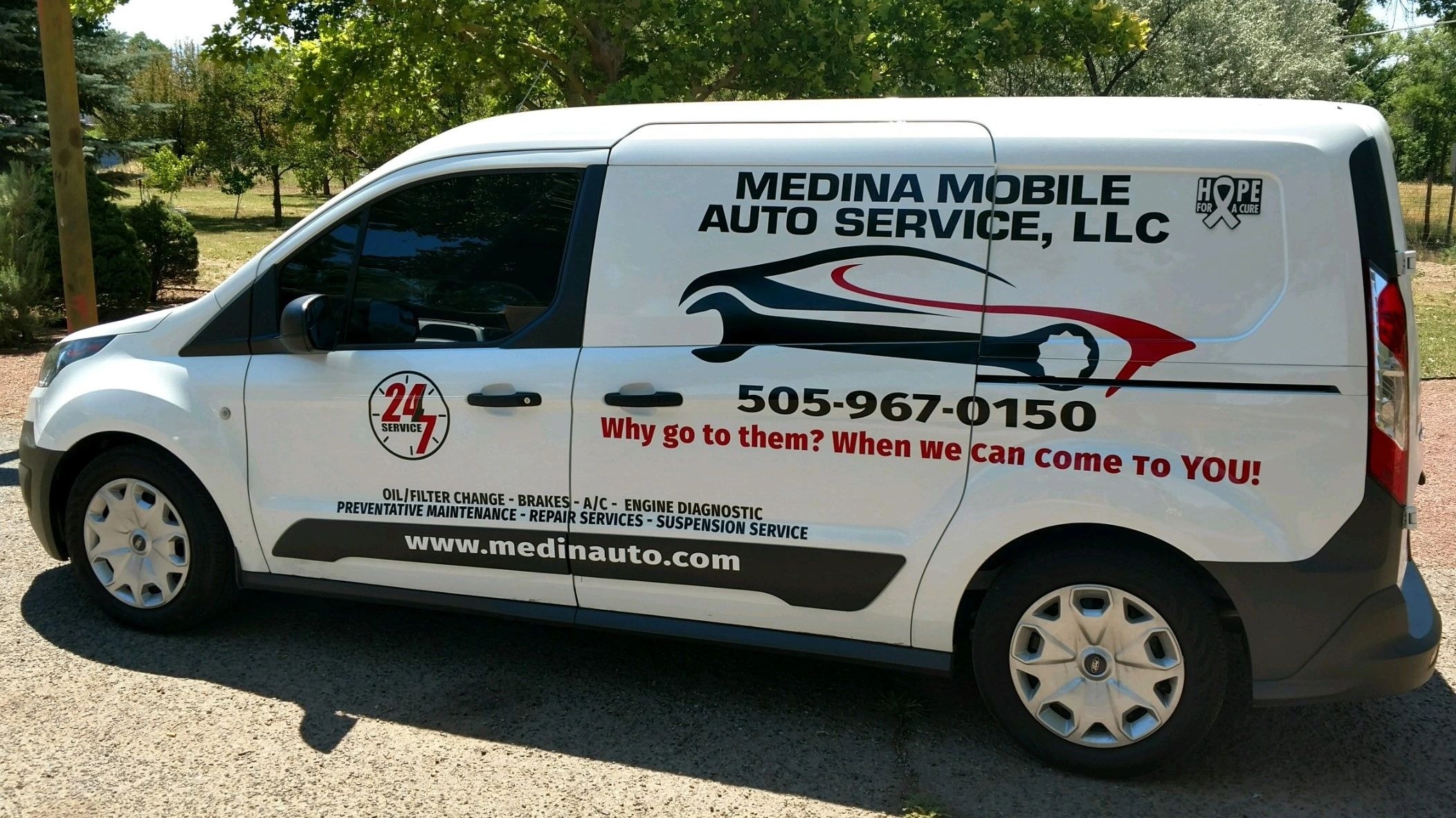 Medina Mobile Auto Service vehicle